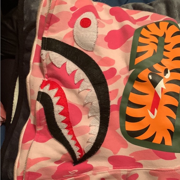 Pink Bape hoodie xl